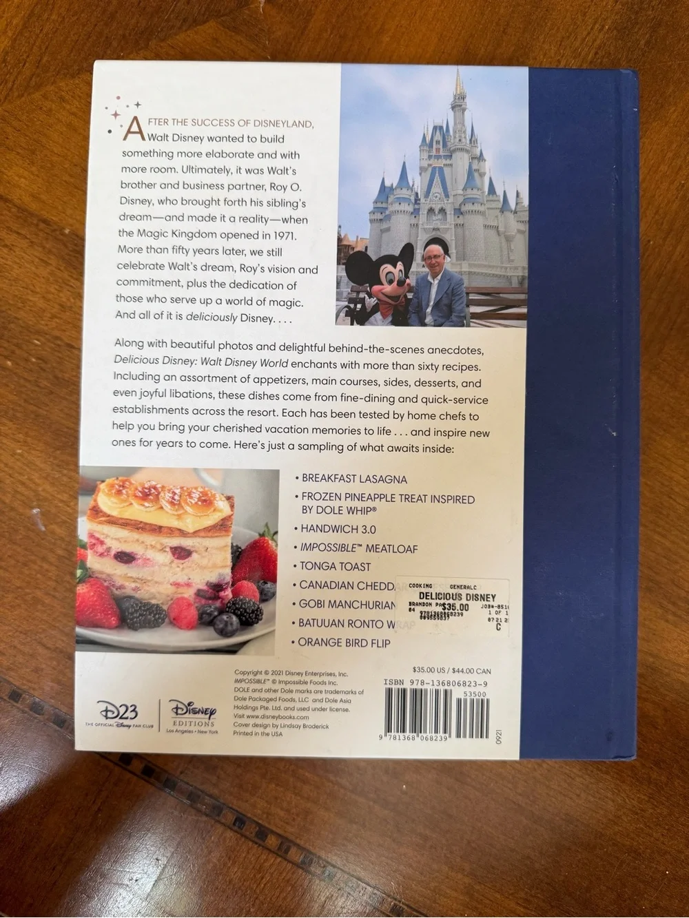 Delicious Disney Walt Disney World Cookbook